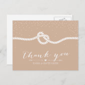 結エレガントび結ぶ紙吹雪ドット ポストカード (正面/裏面)