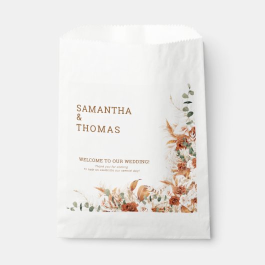 結エレガントパーソナライズされた婚の贈り物とバッグ フェイバーバッグ (正面)