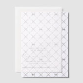 結エレガントモダン婚の日付の保存 ベラム紙招待状 (オフセット (招待状))