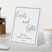 結エレガントモダン婚カードとギフトサイン 台座サイン (インサイチュ)