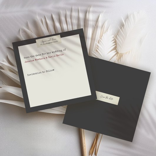 結エレガント素朴婚の日付の保存 セーブザデート