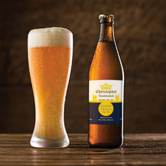 結カスタマイズ婚受付花婿介添人新郎等 ビールラベル