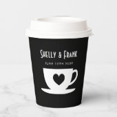 結カスタム婚式用の紙カップ 紙コップ (裏面)