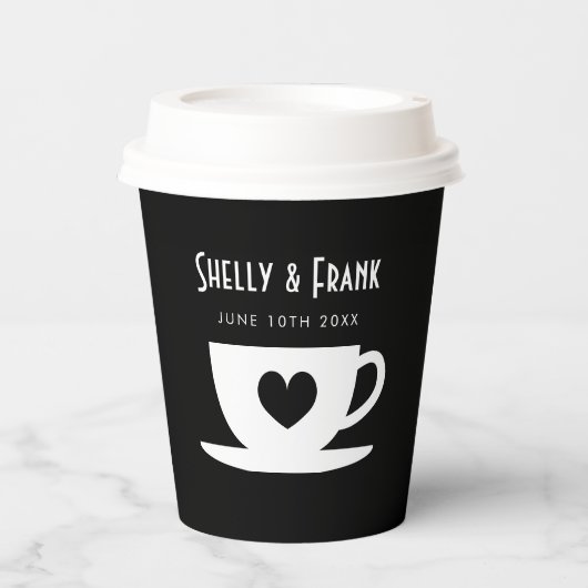 結カスタム婚式用の紙カップ 紙コップ (正面)