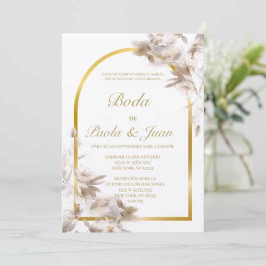 結スタイリッシュ婚すスペインのる 招待状 (スタンド正面)