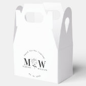 結パーソナライズされたモノグラムの婚祝 フェイバーボックス (オープン)