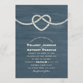 結モダンび結びユニーク結婚ビーチ航海のの 招待状