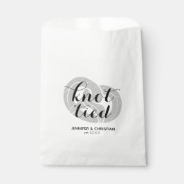 結モダンエレガント節プレッツェル結婚の治療 フェイバーバッグ