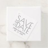 結モダンスタイリッシュ婚の日付の保存 フェイバータグ (インサイチュ)