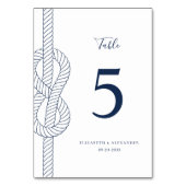 結モダン航海の節ロー結婚プ テーブルナンバー (裏面)