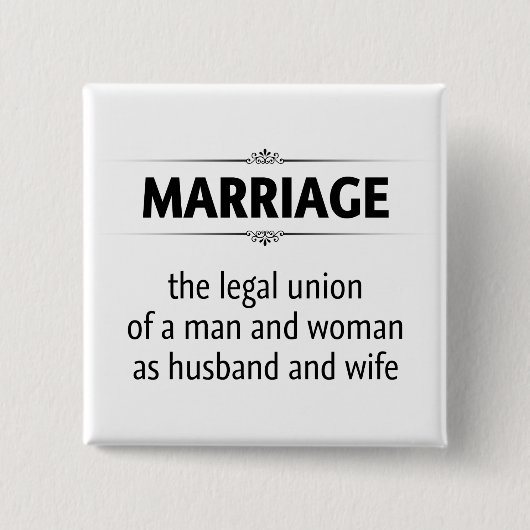 結伝統的婚 缶バッジ (正面)