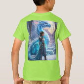 「結凍ってい合：銀の戦士と竜」 Tシャツ (裏面)