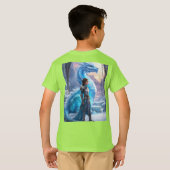 「結凍ってい合：銀の戦士と竜」 Tシャツ (裏面フル)