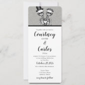 結合されたカップル結婚式招待状 招待状 (正面)