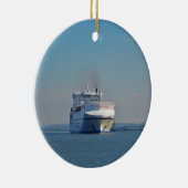 結合されたフェリーおよびコンテナー船 セラミックオーナメント (右)