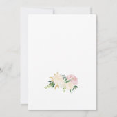 結合されたベビーシャワーおよびブライダルシャワーのアイディア 招待状 (裏面)