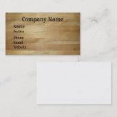 結合された木片、木目の床、木目の背景 名刺 (正面/裏面)