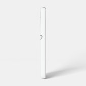 結合された黒いハートオン白 SAMSUNG GALAXYケース (左側面)