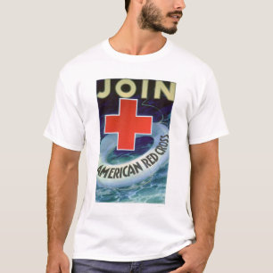 結合して下さい赤い交差の命の恩人(US00293)を Tシャツ