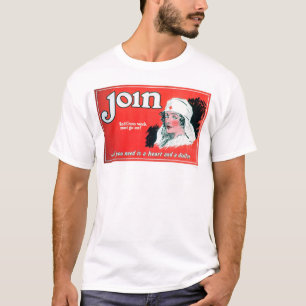 結合して下さい赤十字(US00027A)を Tシャツ