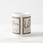 結合しますか、または旗死んで下さい コーヒーマグカップ (中央)