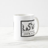 結合しますか、または死んで下さい コーヒーマグカップ (正面右)