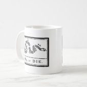 結合しますか、または死んで下さい コーヒーマグカップ (正面左)
