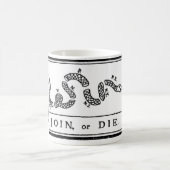 結合しますか、または死んで下さい コーヒーマグカップ (中央)