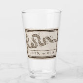 結合しますか、または死んで下さい タンブラーグラス (正面)