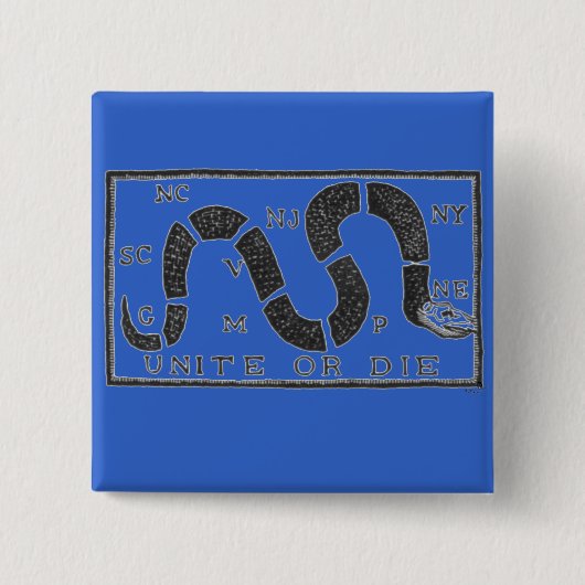 結合しますか、または死んで下さい 缶バッジ (正面)