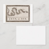 結合または死ぬ 名刺 (正面/裏面)