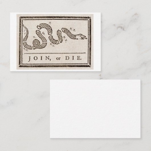 結合または死ぬ 名刺 (正面/裏面)