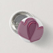 結合ハート 缶バッジ (正面&裏面)