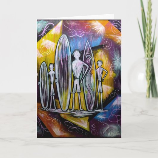 結合時間ブランクの挨拶状 カード (正面)