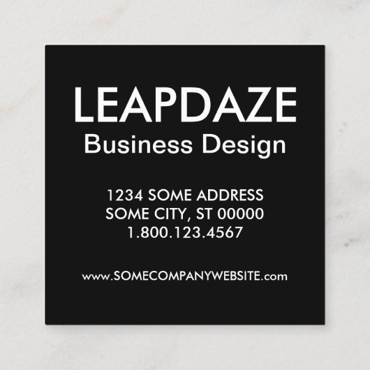 結合橋 スクエア名刺 (裏面)