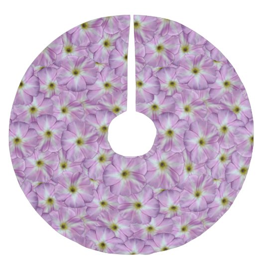 結合雑草シームレスパターン ブラッシュドポリエステルツリースカート (正面)