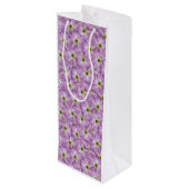 結合雑草シームレスパターン ワインギフトバッグ (裏面アングル)