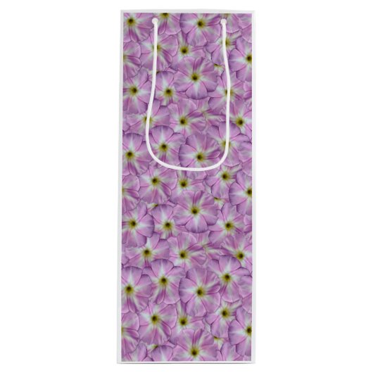 結合雑草シームレスパターン ワインギフトバッグ (正面)