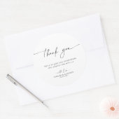 結婚ありがとうステッカー ラウンドシール (封筒)