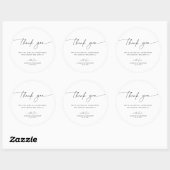 結婚ありがとうステッカー ラウンドシール (シート)