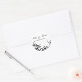結婚ありがとうステッカー ラウンドシール (封筒)