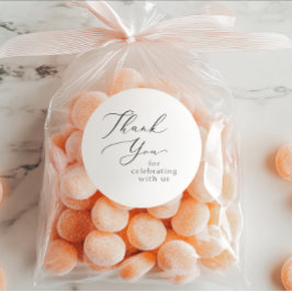 結婚ありがとうステッカー ラウンドシール