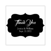 結婚ありがとうパーソナライズされた ラバースタンプ (インプリント)