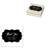 結婚ありがとうパーソナライズされた ラバースタンプ (押印)