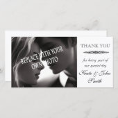 結婚ありがとうフォトカードテンプレート サンキューカード (正面/裏面)