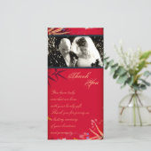 結婚ありがとうフォトカードヴィンテージ竹離れ製品 サンキューカード (スタンド正面)