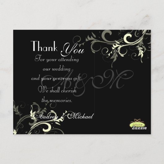 結婚ありがとうポストカードあなたの写真を挿入 ポストカード (裏面)