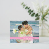 結婚ありがとうポストカードあなたの写真を挿入 ポストカード (スタンド正面)