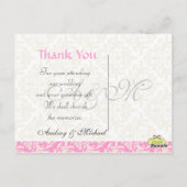 結婚ありがとうポストカードあなたの写真を挿入 ポストカード (裏面)