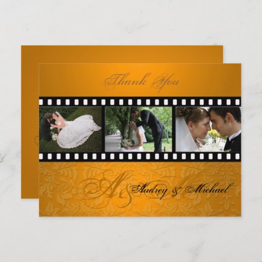 結婚ありがとうポストカードあなたの写真を挿入 ポストカード (正面/裏面)